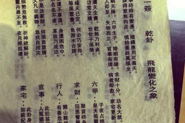 观音灵签第23签求