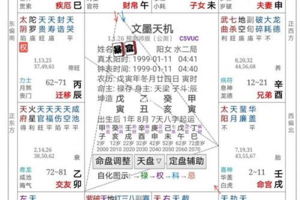 免费紫薇斗数排盘