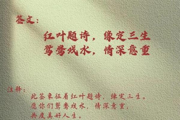 月老姻缘签解签20